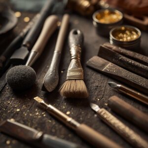 kylttimaalausta ja kultausta