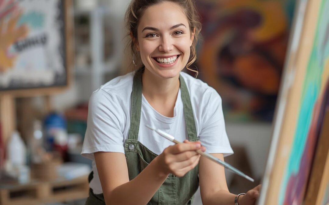 Akryylimaalauskurssi – väriterapiaa aikuisille